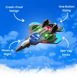 Mini Drone ! Avion Starfighter Télécommandé - Couleur Bleu Ciel